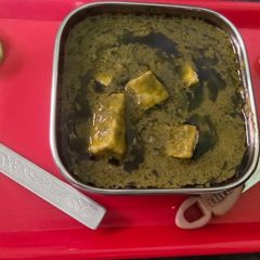 Hyderabadi palak paneer A picture of Hyderabadi palak paneer.