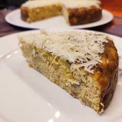 Una foto de Pastel de patata queso y melva al mojo picón