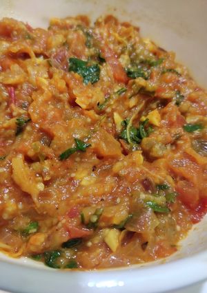 A picture of Baingan Bhaji.