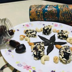 A picture of Choco Dipped Stuffed Dates.
