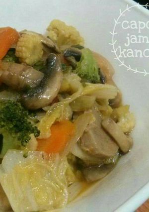 Foto resep Capcay jamur kancing