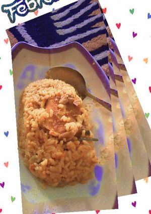 A picture of Jollof rice.