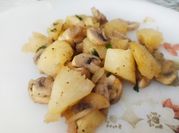 Una foto de yuca sarten
