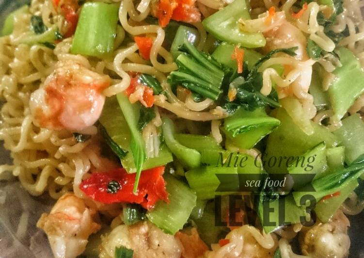 Resep Mie Goreng sea food level 3#Bikinramadanberkesan yang Lezat Sekali