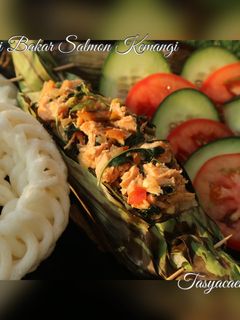 Foto resep Nasi Bakar Salmon Kemangi