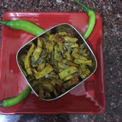 A picture of Arbi ki sabji.