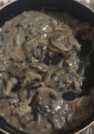 Foto resep Black Pepper Mushroom Sauce (fiber creme)