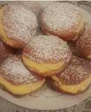 Berlines chilenos con crema pastelera