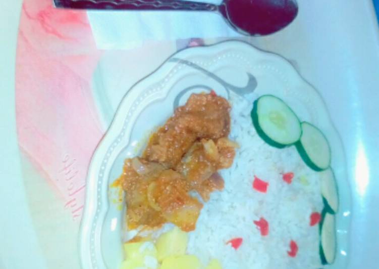 Recipe of Super Quick Homemade Rice and stew