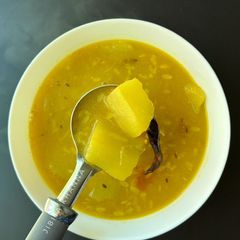 Bengali Style Lau Diye Moog Dal A picture of Bengali Style Lau Diye Moog Dal.