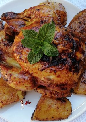 A picture of Bbq Roast chicken.
