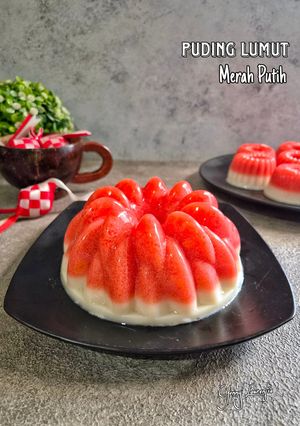 Foto resep Puding Lumut Merah Putih