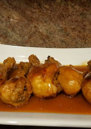 Una foto de Piernitas de pollo con salsa agridulce
