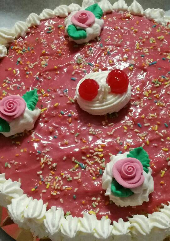 Una foto de Tarta de crema pastelera