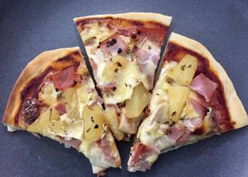 Easiest Way to Cook Yummy Ham  Pineapple Pizza
