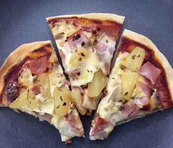 Easy Fast Cooking Ham  Pineapple Pizza Delicious and Healthy