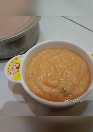 Foto resep MPASI SALMON Ubi Kentang Brokoli Jamur Santan (Menu lengkap)
