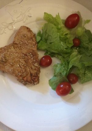 Una foto de Atún rojo a la plancha
