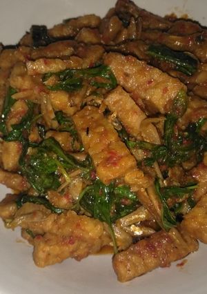 Foto resep Oseng Tempe Teri Daun Kemangi