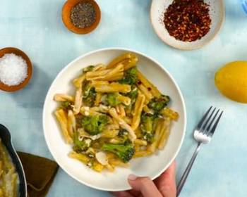 Fresh, Serving Recipe Pasta with Charred Broccoli Feta and Lemon Most Delicious