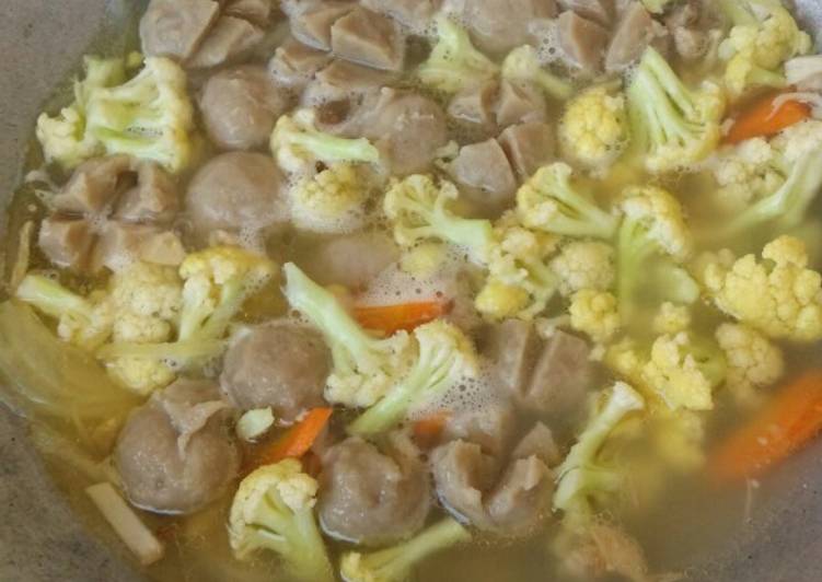 Resep Sop bakso sayur, Enak