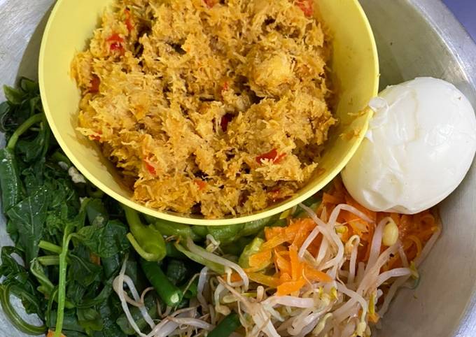 Ternyata begini lho! Resep gampang memasak Urap sayur (Gudangan) ❤️ yang nagih banget