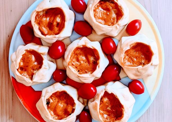 Canastitas de queso azul y palmitos con salsa Golf ? ??️ Receta de Mate  Amargo??- Cookpad