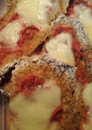 Una foto de Milanesas de berenjena