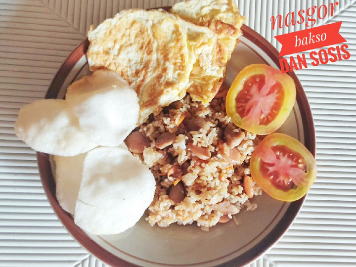 Resep Nasi goreng sosis dan bakso yang Lezat Sekali