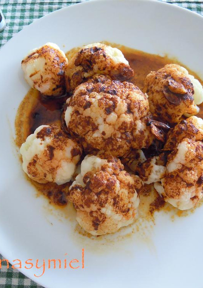 Una foto de Coliflor al ajo arriero