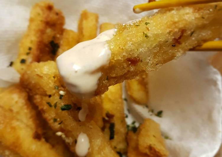 Simple Way to Make Any-night-of-the-week Golden Tofu Fries