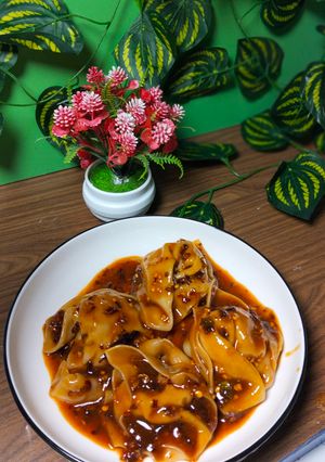 Foto resep Wonton Chili Oil Pedas