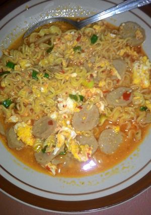 Foto resep Mie Rebus Sambel Merah