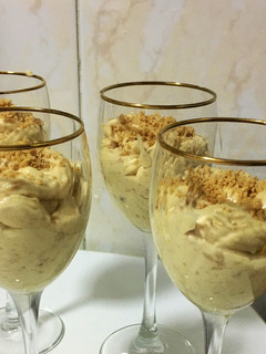 Una foto de Mousse de turrón
