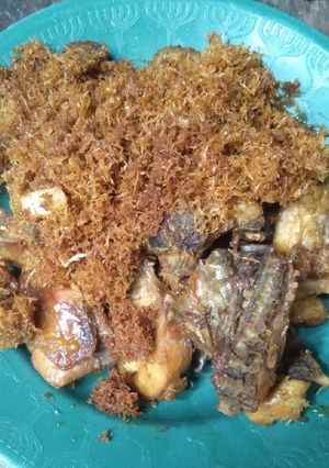 Foto resep Ayam goreng serundeng sederhana