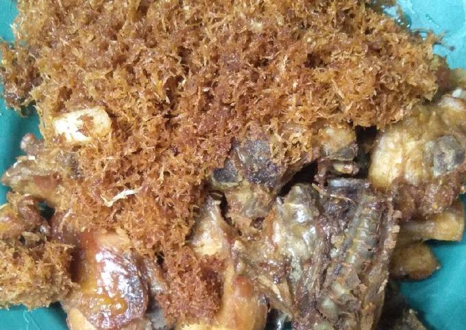 Ayam goreng serundeng sederhana