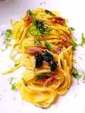 Spaghetti Ajo e Ojo con Finocchietto Selvatico e Alici