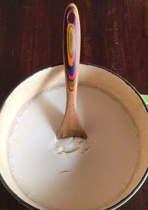 A picture of California Farm Greek Yoghurt and Bokashi Whey.