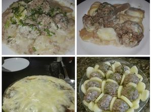 Una foto de Parmentier de albóndigas rápido y sencillo