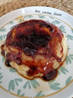 Una foto de Flan al microondas