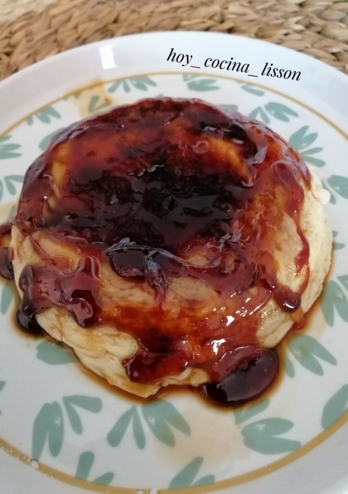 Una foto de Flan al microondas