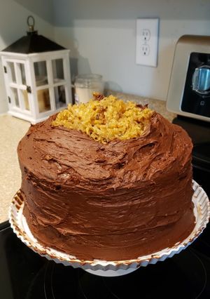 A picture of German Chocolate Cake.