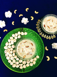 A picture of Creamy Makhana Kheer.