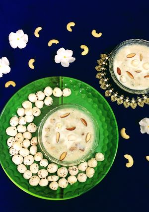 A picture of Creamy Makhana Kheer.