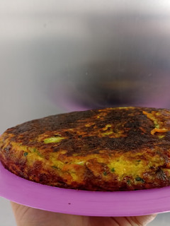 Una foto de Tortilla de zapallito y zanahoria