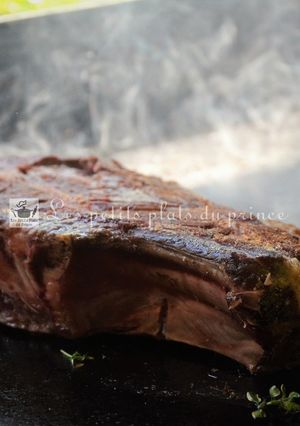 A picture of Grilled Ribeye Steak on the Plancha.