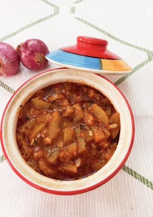 A picture of Lauki ki sabzi.