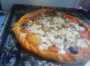 صورة لوصفة بيتزا 🍕