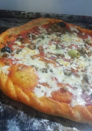صورة لوصفة بيتزا 🍕