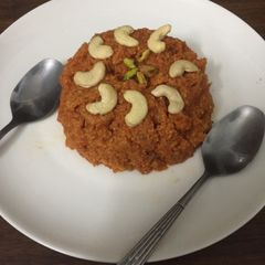 A picture of Gajar ka halwa.